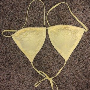 Yellow bikini top size M